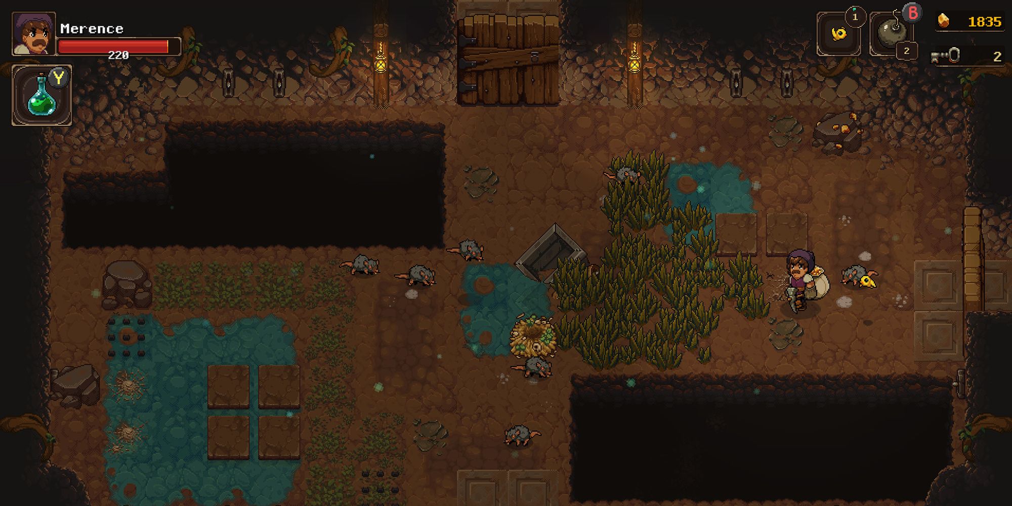 Undermine Miner Explores A Dim Part Of The Mine