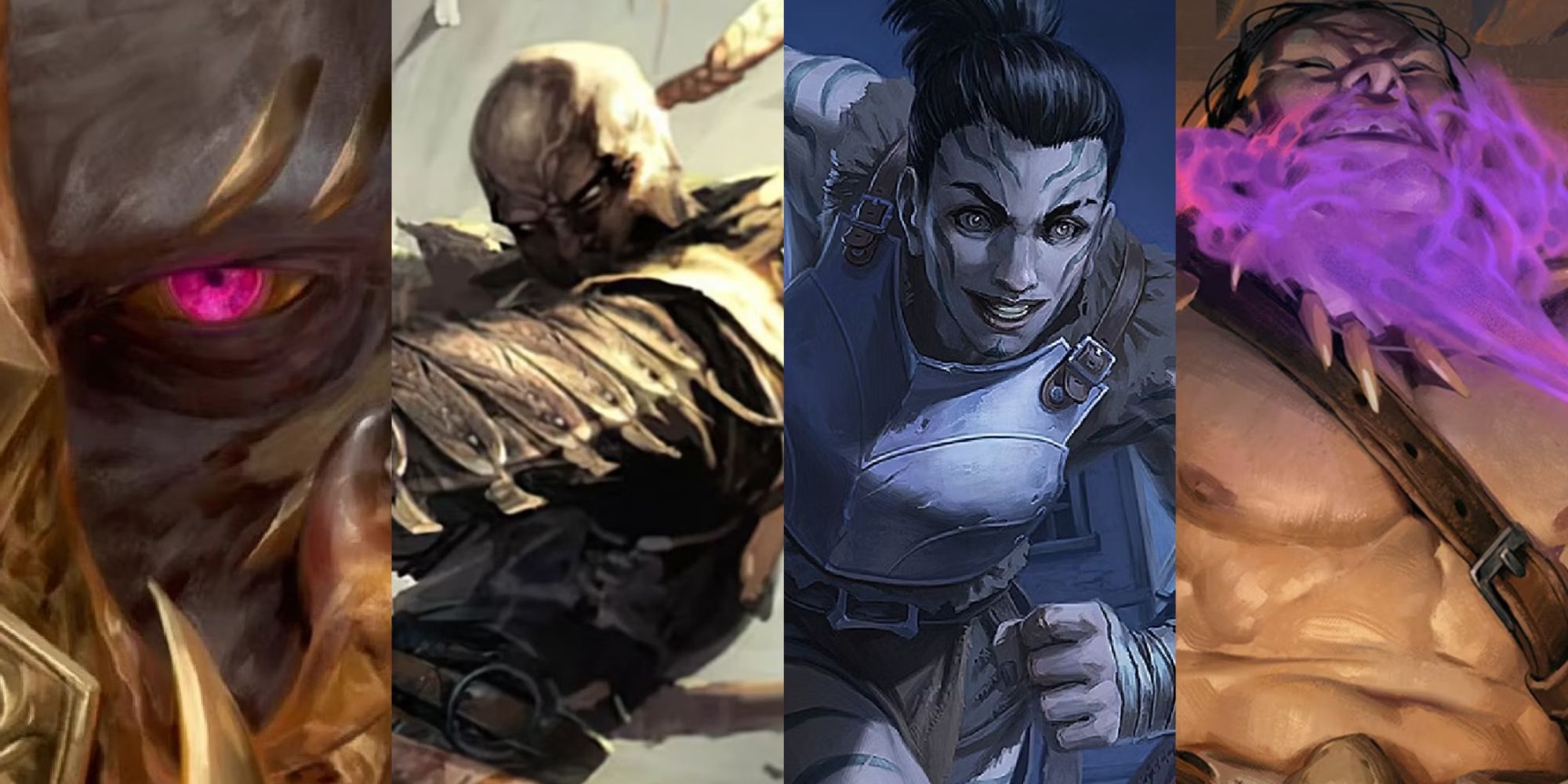 A montage of different charaters from Dungeons & Dragons (D&D)