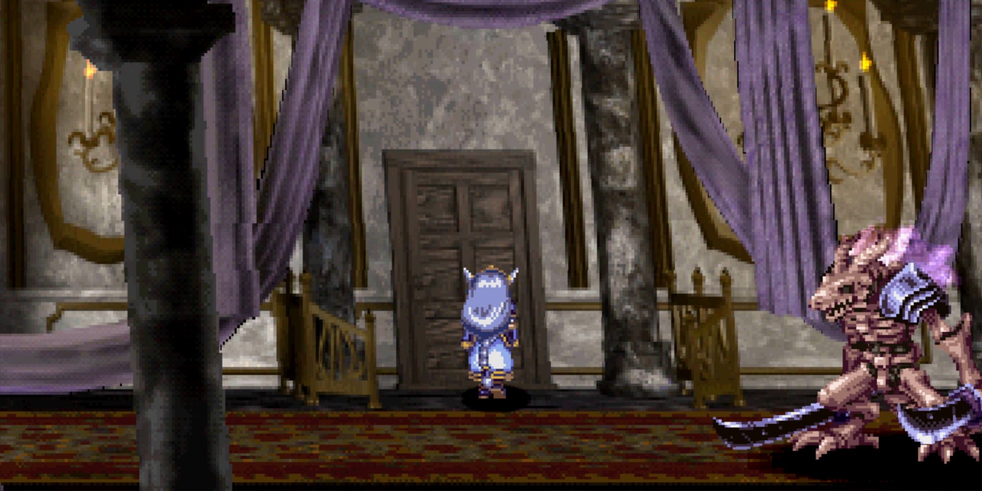Valkyrie Profile Lenneth - Brahms Castle Ram Guardian near exit