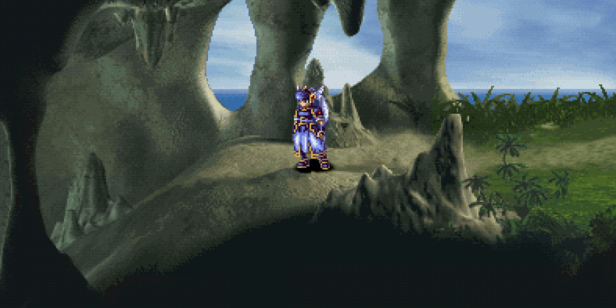 Valkyrie Profile Lenneth - Cave of Thackus Entrance