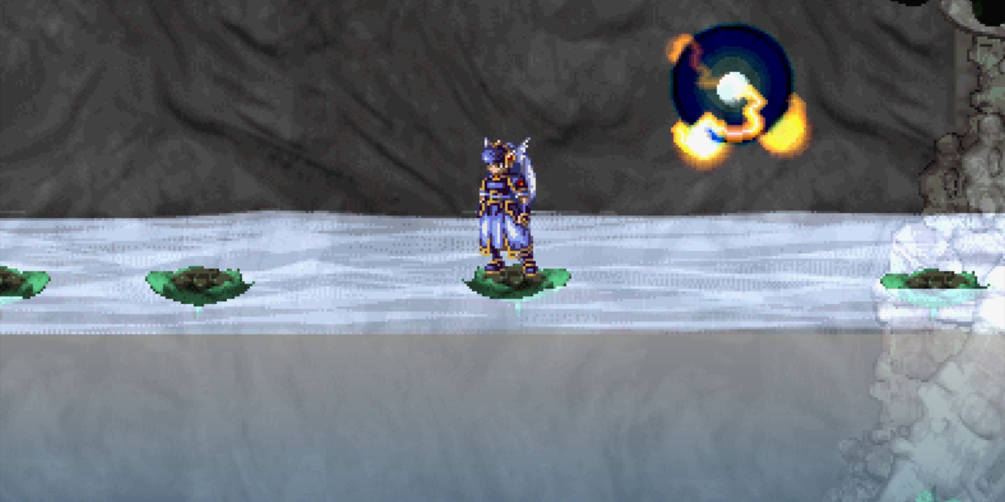 Valkyrie Profile Lenneth - Cave of Thackus Floating flowers