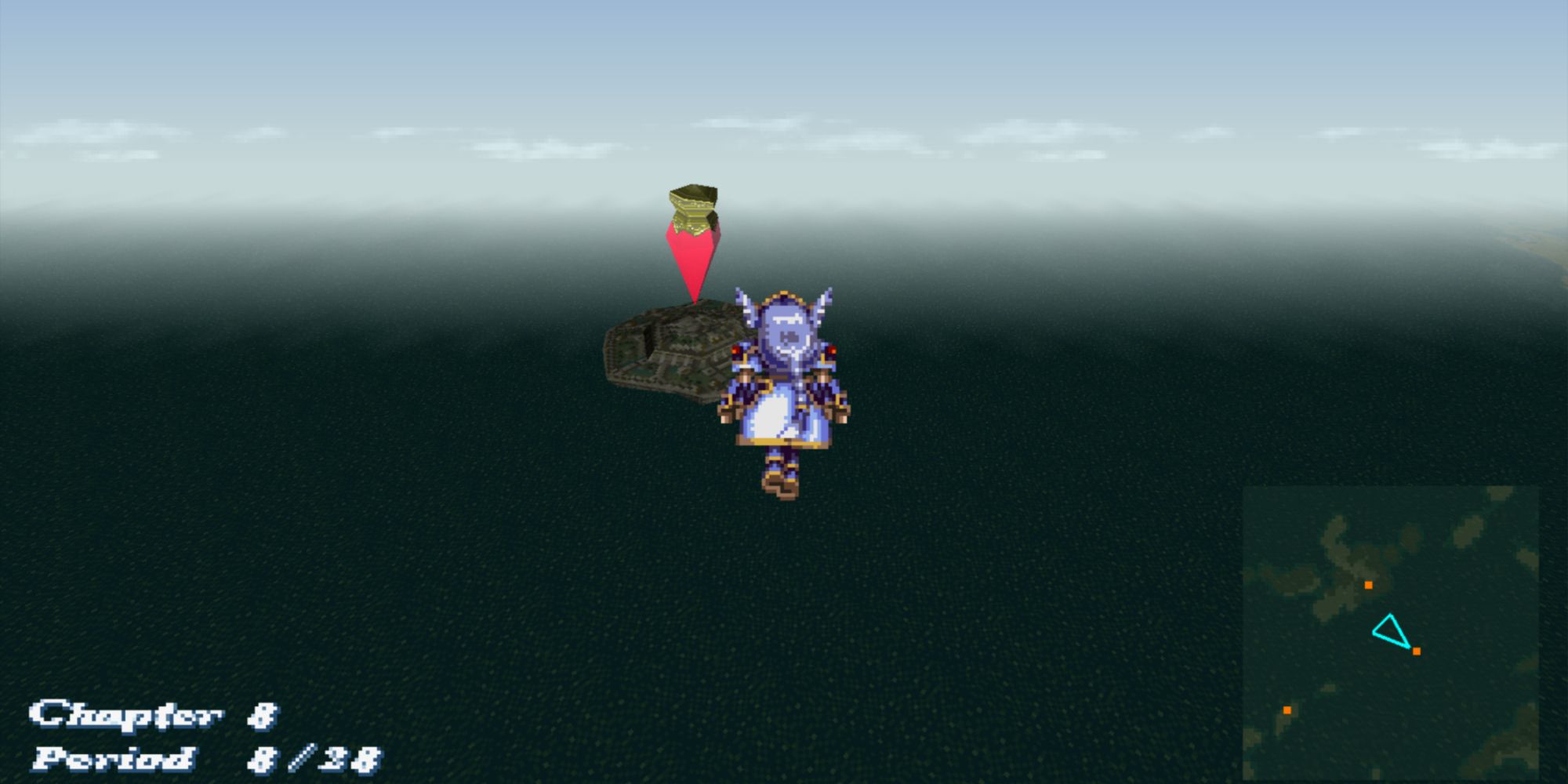Valkyrie Profile Lenneth - Celestial Castle on the World Map