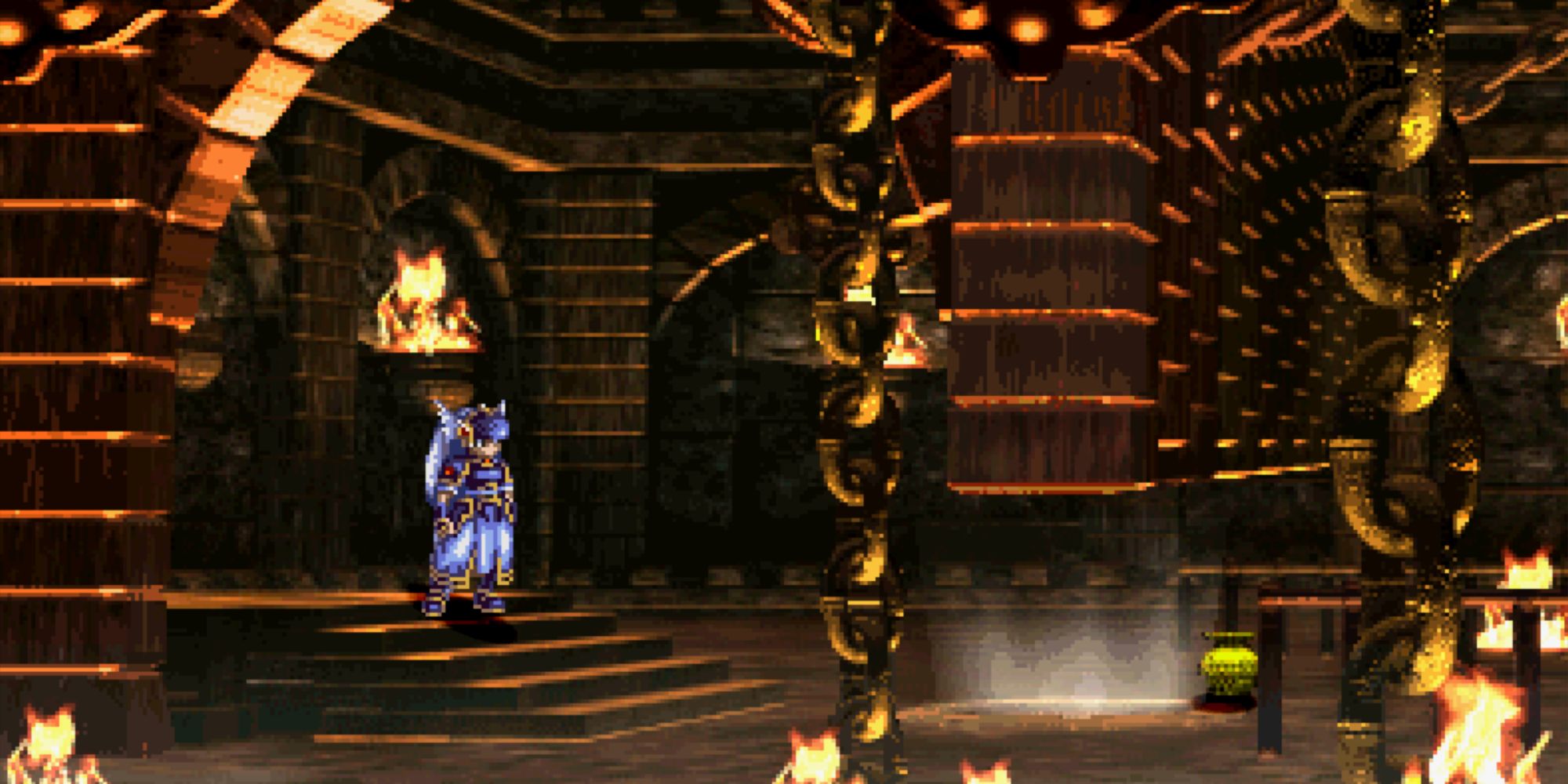 Valkyrie Profile Lenneth - Citadel of Flame Final room, throwing pot