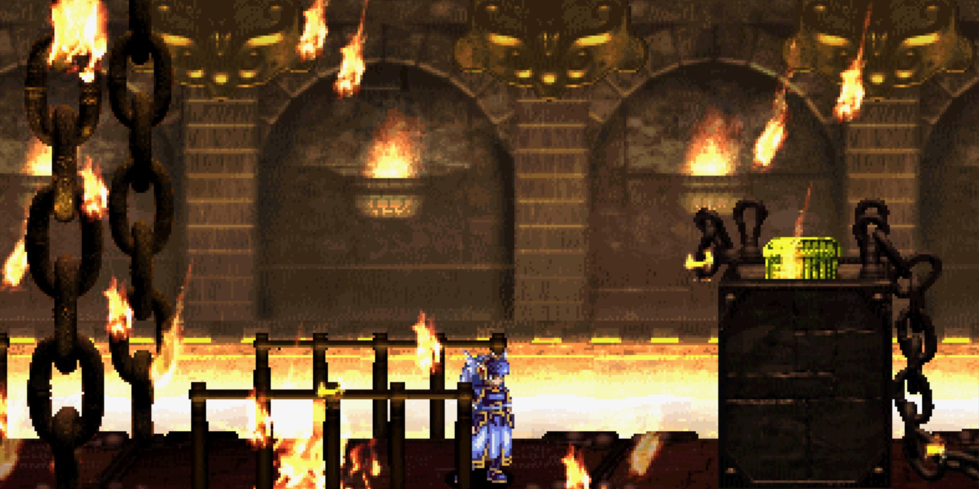 Valkyrie Profile Lenneth - Citadel of Flame Fireballs