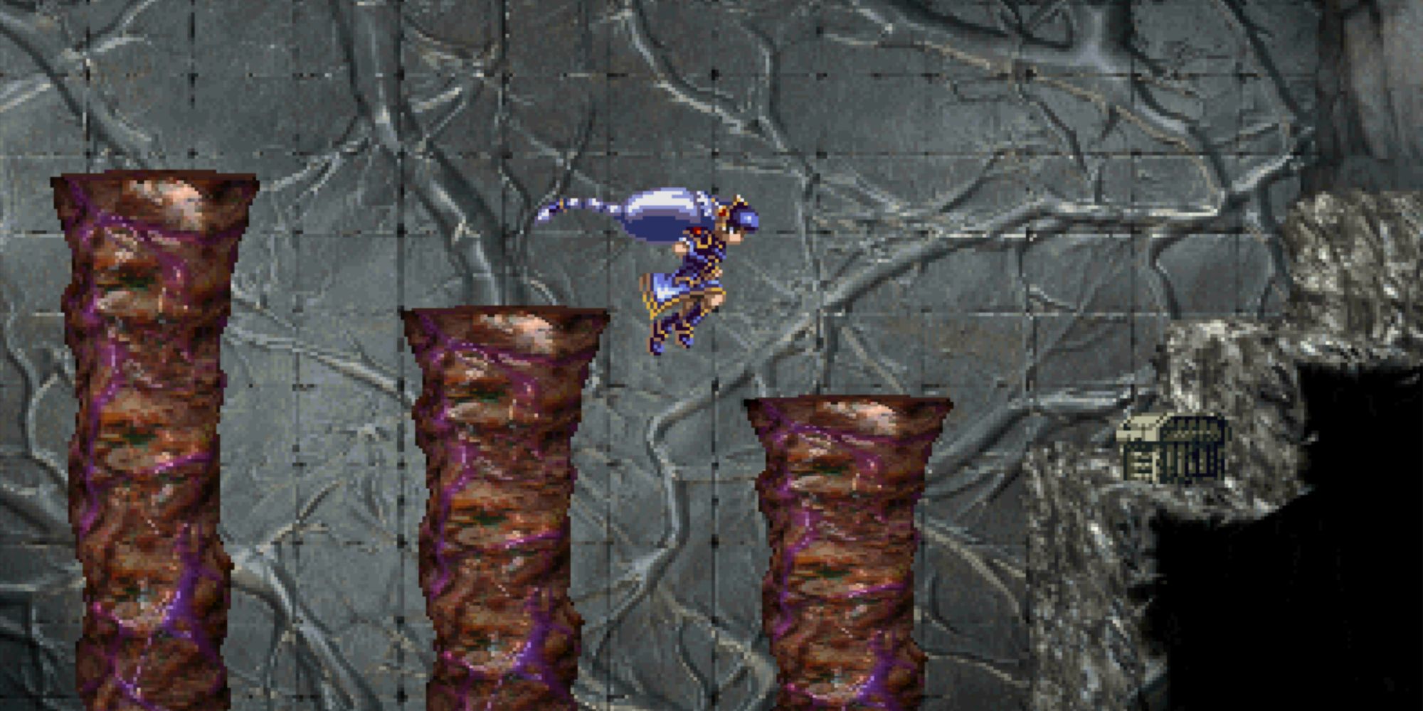 Valkyrie Profile Lenneth - Dark Tower of Xervah Organic Pillars