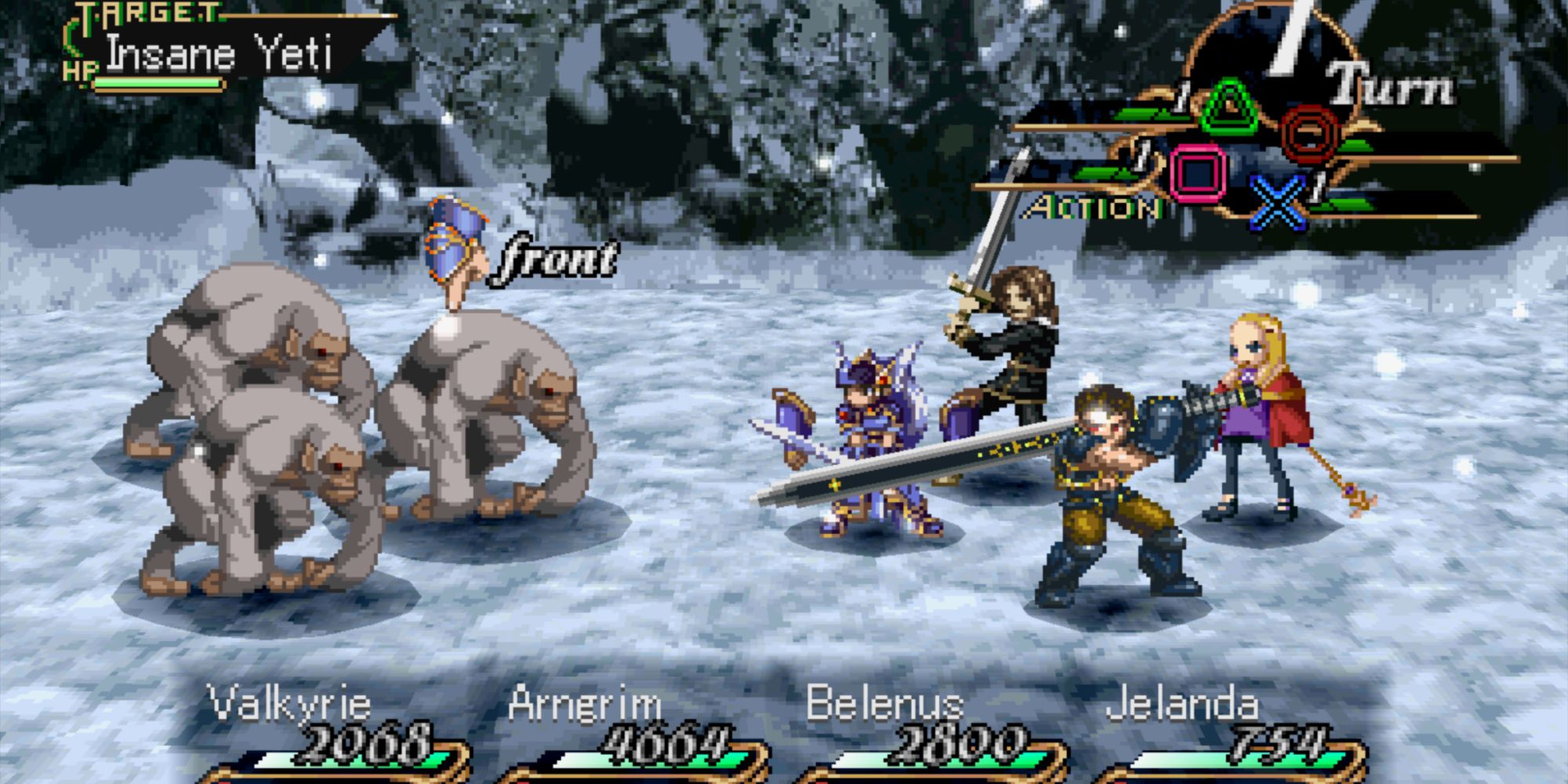 Valkyrie Profile Lenneth - Forest of Woe Insane Yeti Fight