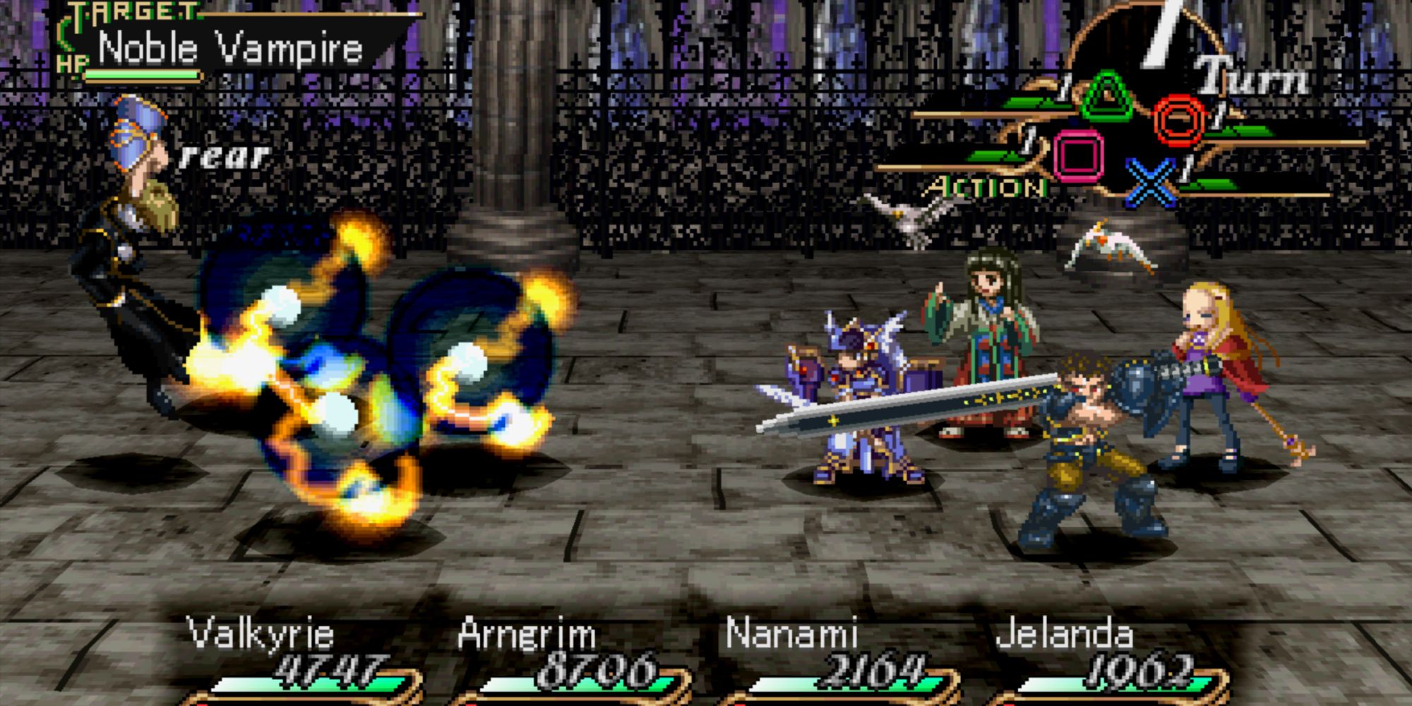 Valkyrie Profile Lenneth - Gorhia Cult HQ Boss Fight Combat