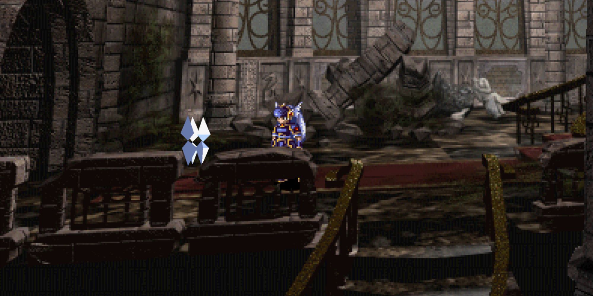 Valkyrie Profile Lenneth - Lost City of Dipan Destroying the stained glass window (2)