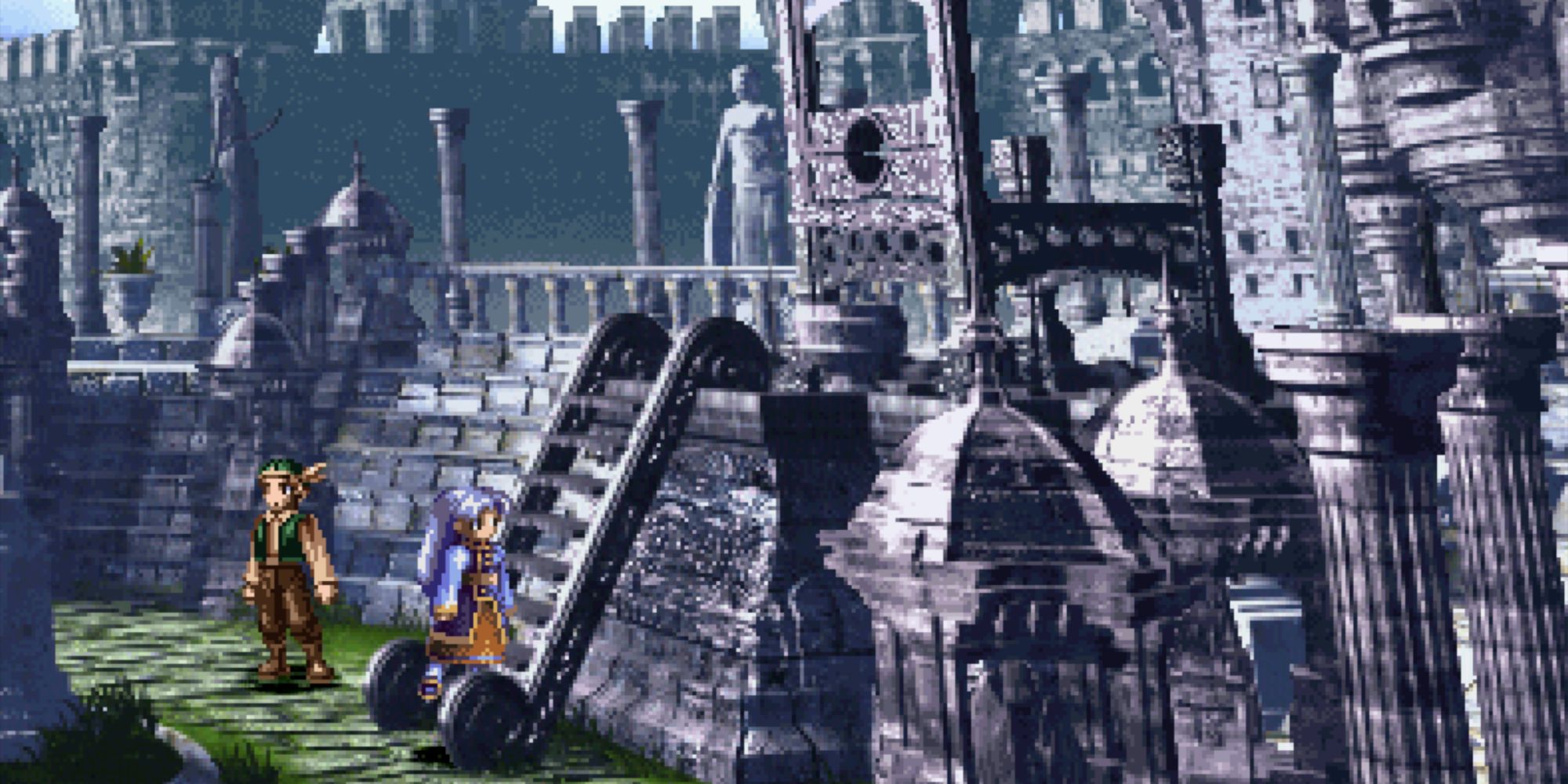 Valkyrie Profile Lenneth - Lost City of Dipan Square in the past