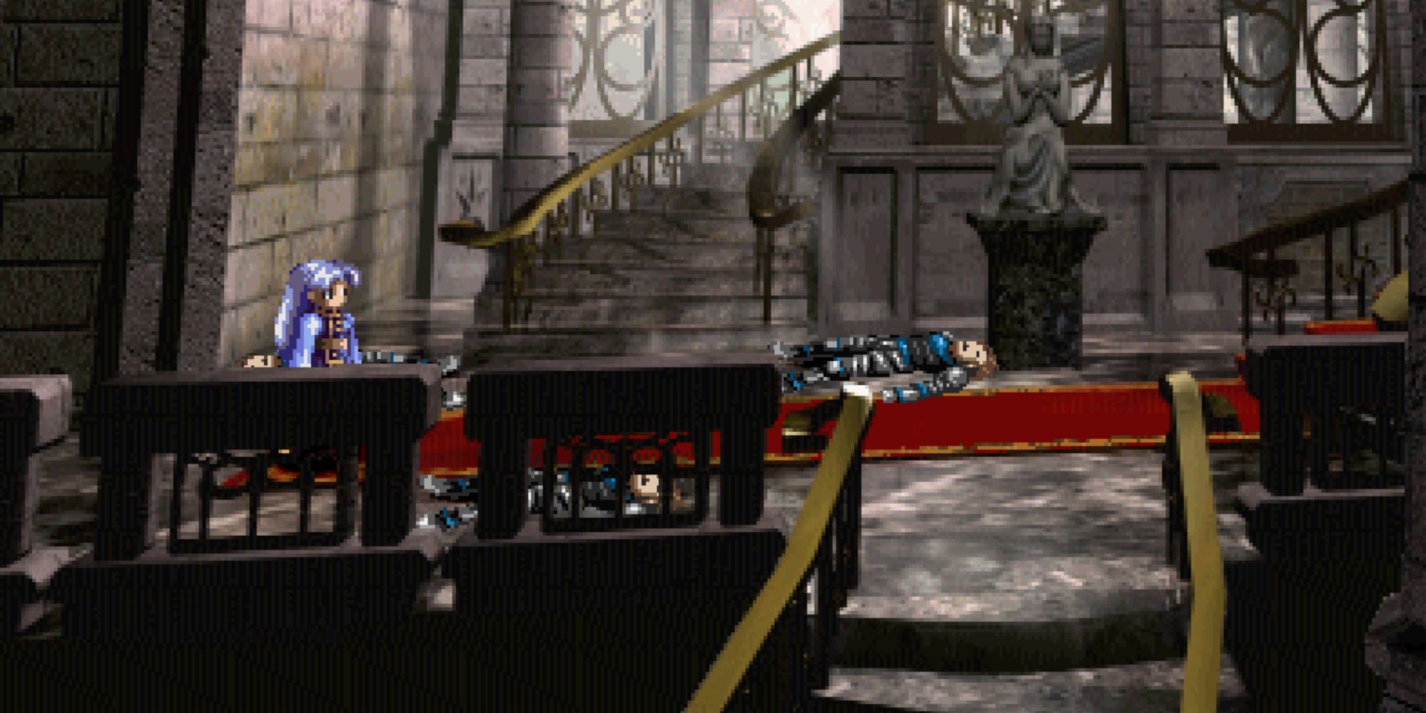 Valkyrie Profile Lenneth - Lost City of Dipan Stairs to the top of the castle