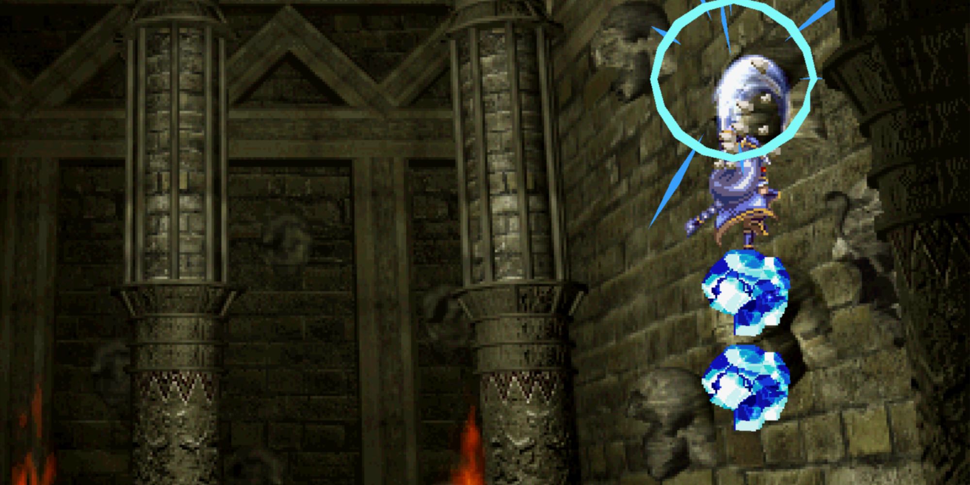 Valkyrie Profile Lenneth - Tombs of Amenti Hitting stone faces to escape