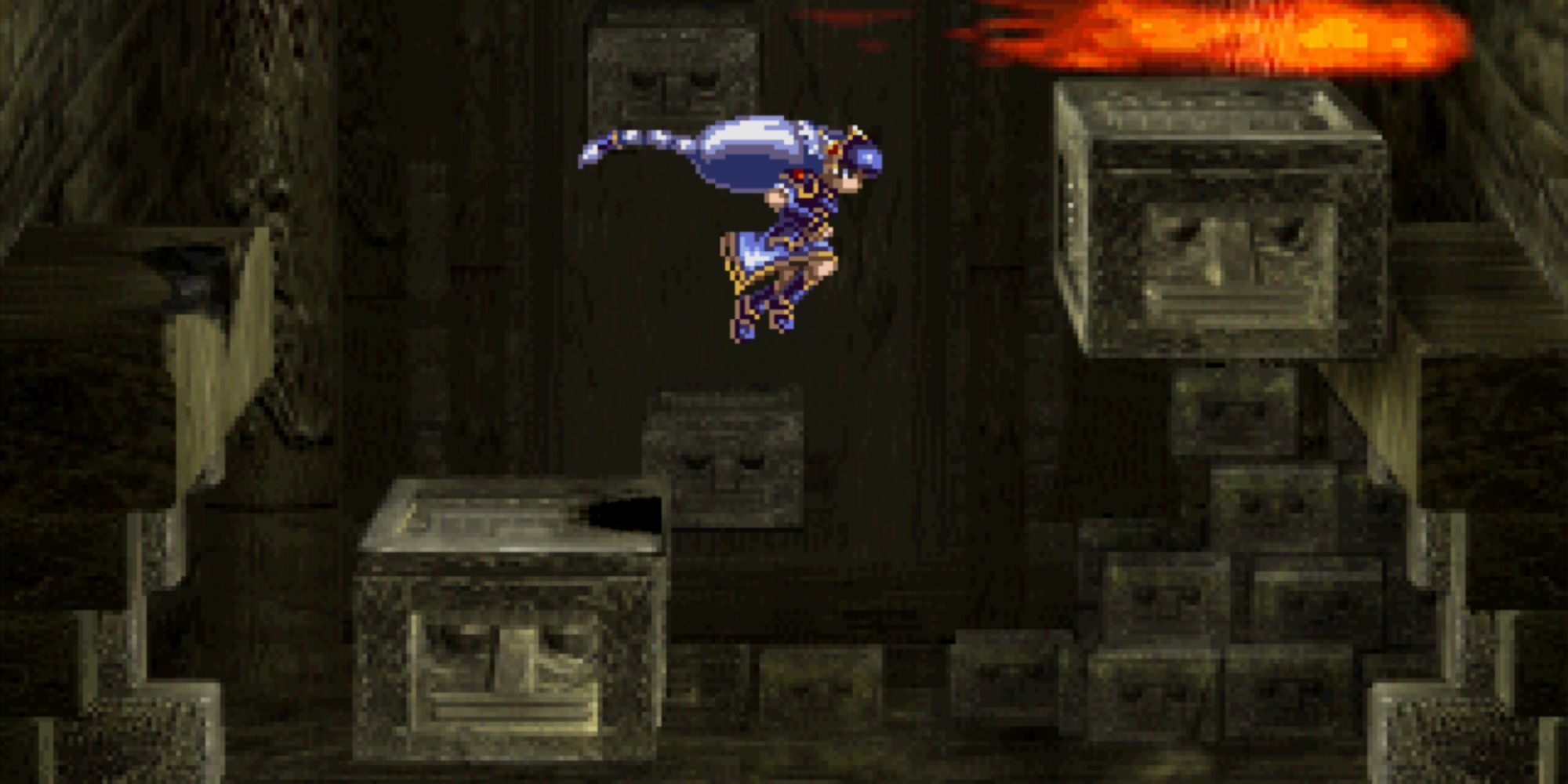 Valkyrie Profile Lenneth - Tombs of Amenti Platforming flame trap