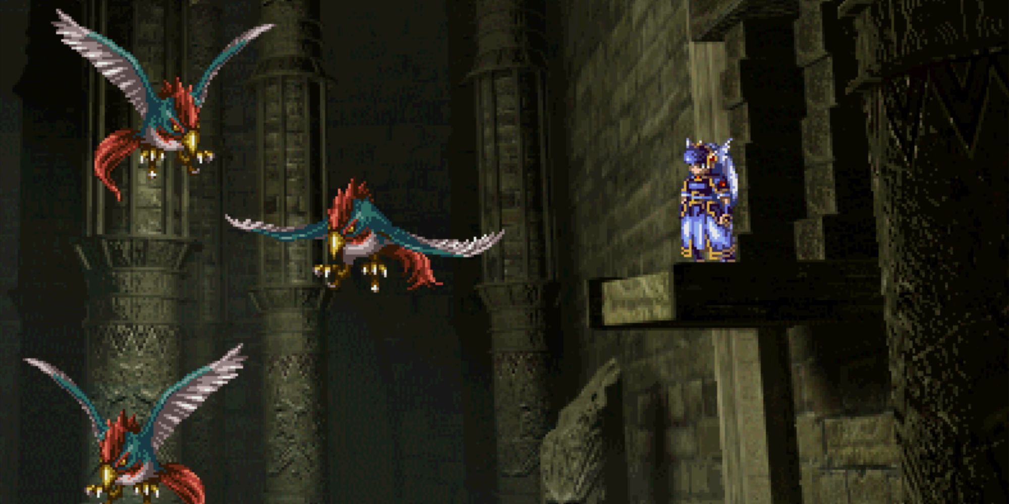 Valkyrie Profile Lenneth - Tombs of Amenti Red Gem Room Birds