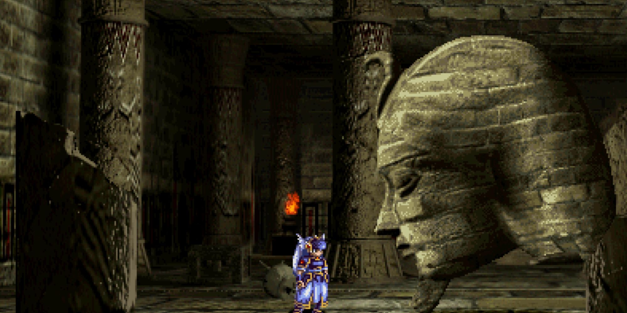 Valkyrie Profile Lenneth - Tombs of Amenti Stone head
