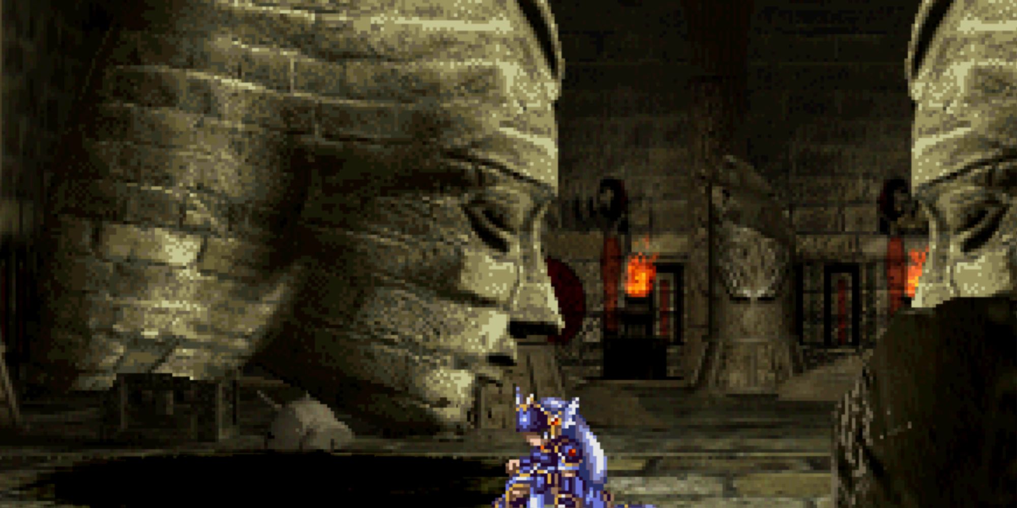 Valkyrie Profile Lenneth - Tombs of Amenti Two Stone Heads