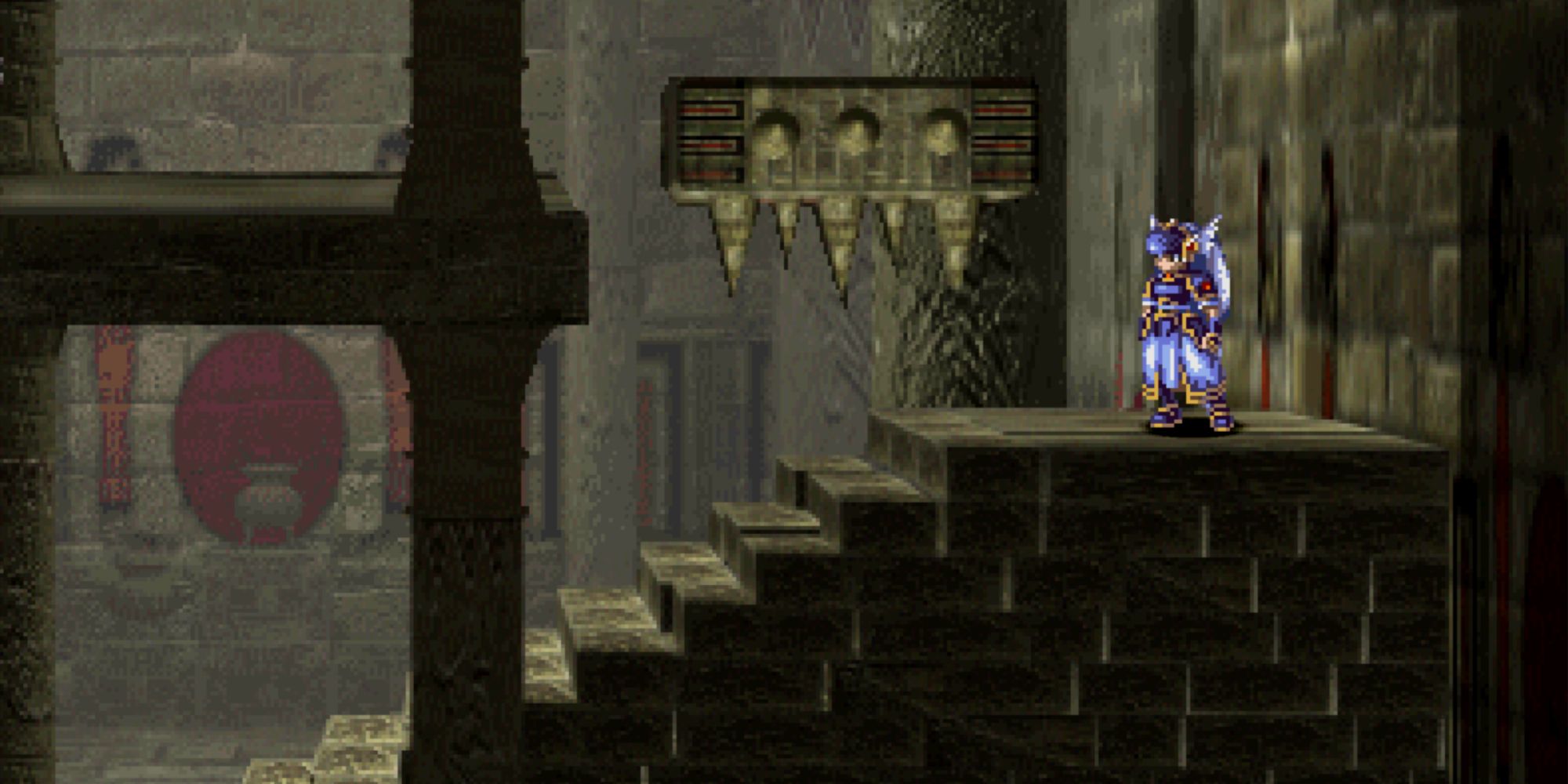 Valkyrie Profile Lenneth - Tombs of Amenti Warning spike block trap