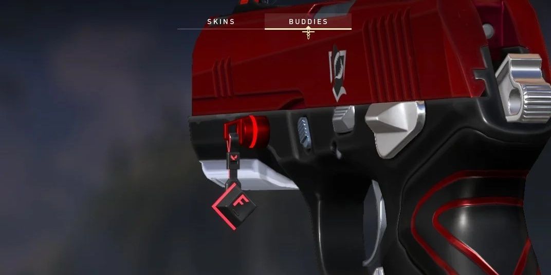 Valorant Pay Respects gun buddy attached to a classic pistol