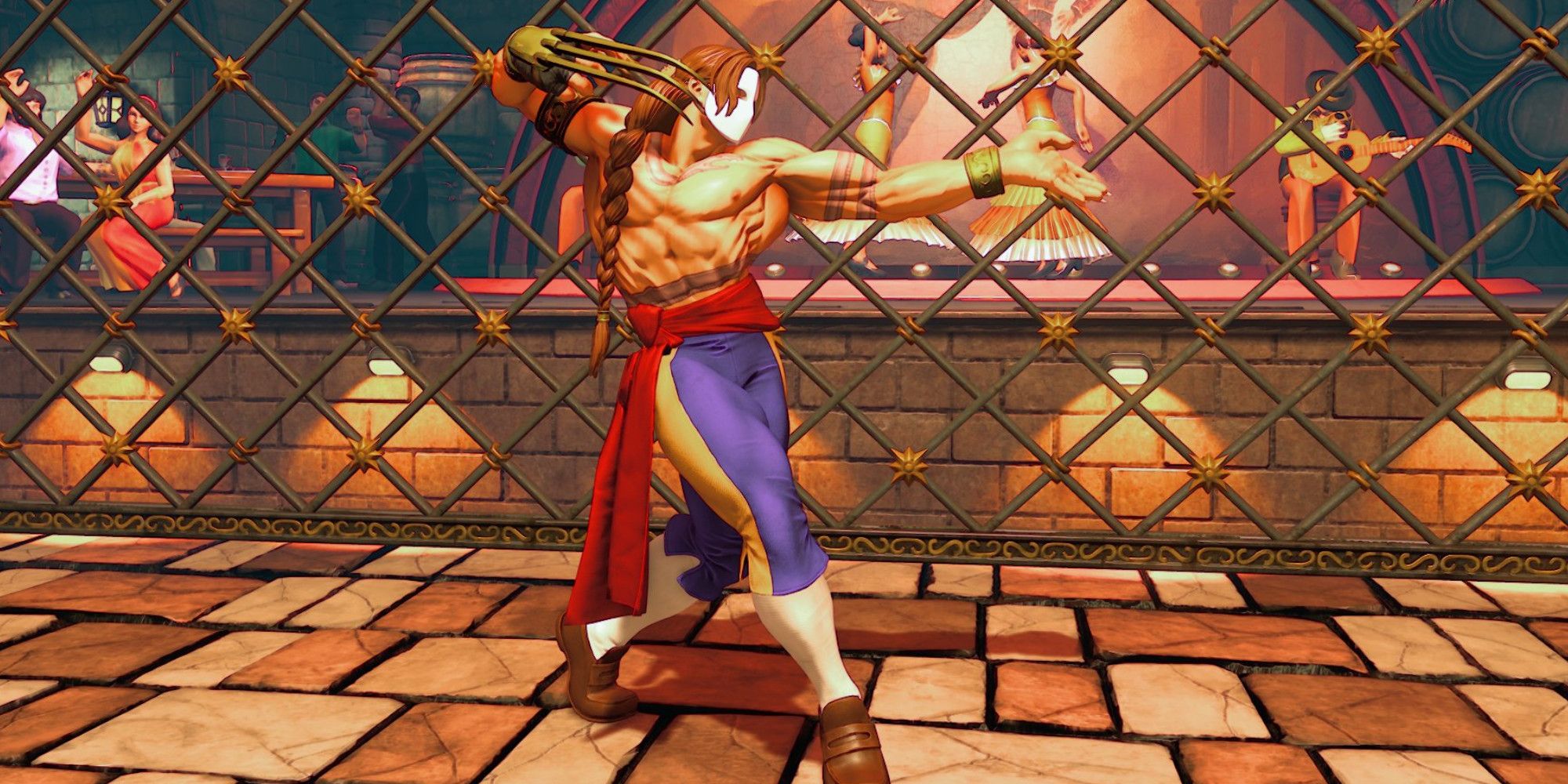 Vega at his Spain stage in Street Fighter 5