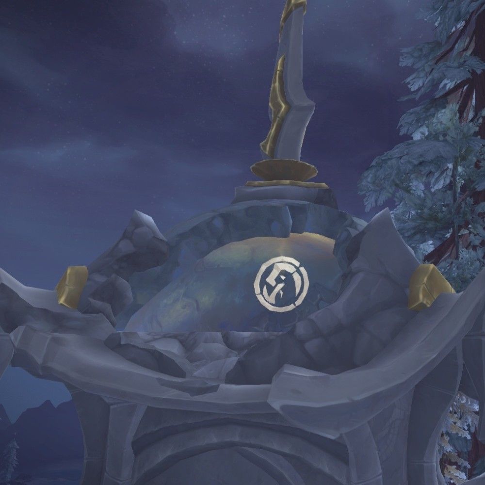 An image of an old Dragon Glyph in World of Warcraft: Dragonflight.