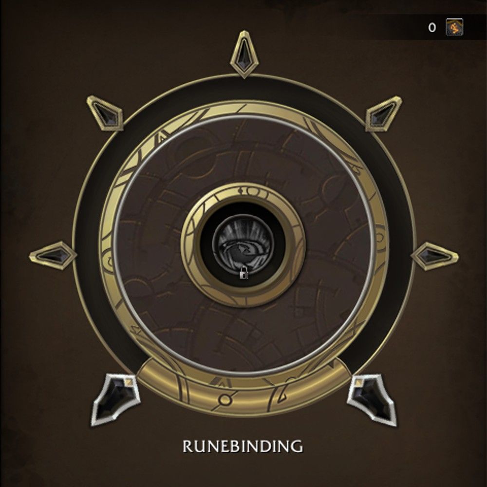 The Runebinding specialization screen for Inscription in World of Warcraft.