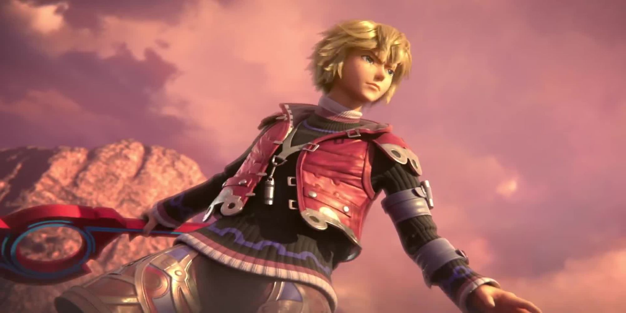 A screenshot of Shilk from Xenoblade Chronicles standing ready for battle.
