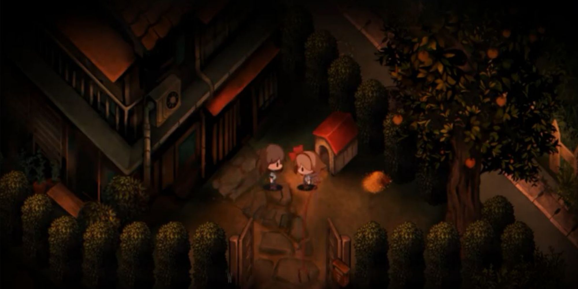 The Protagonist goes back home to sis in Yomawari: Night Alone.
