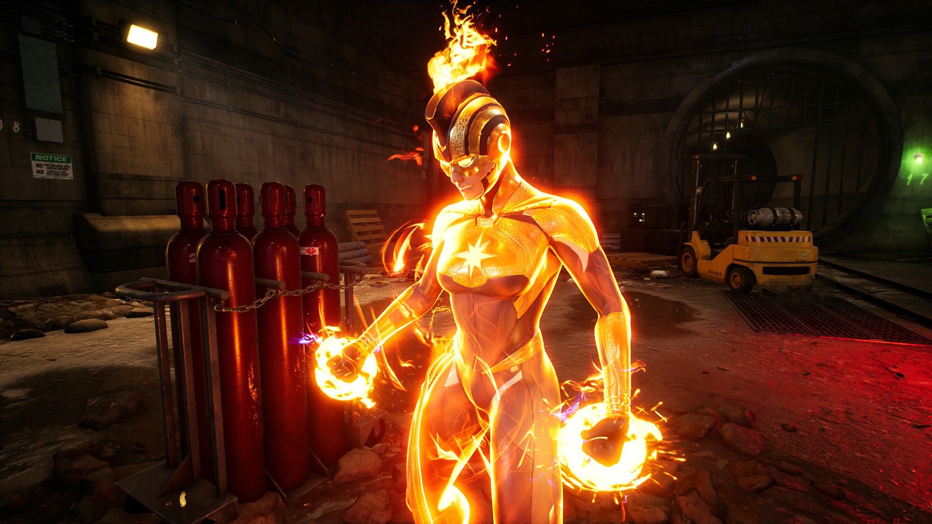 Captain Marvel's Legendary Midnight Suns Skin