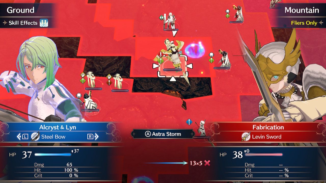 Alcryst About To Use Astra Storm On A Griffin Knight