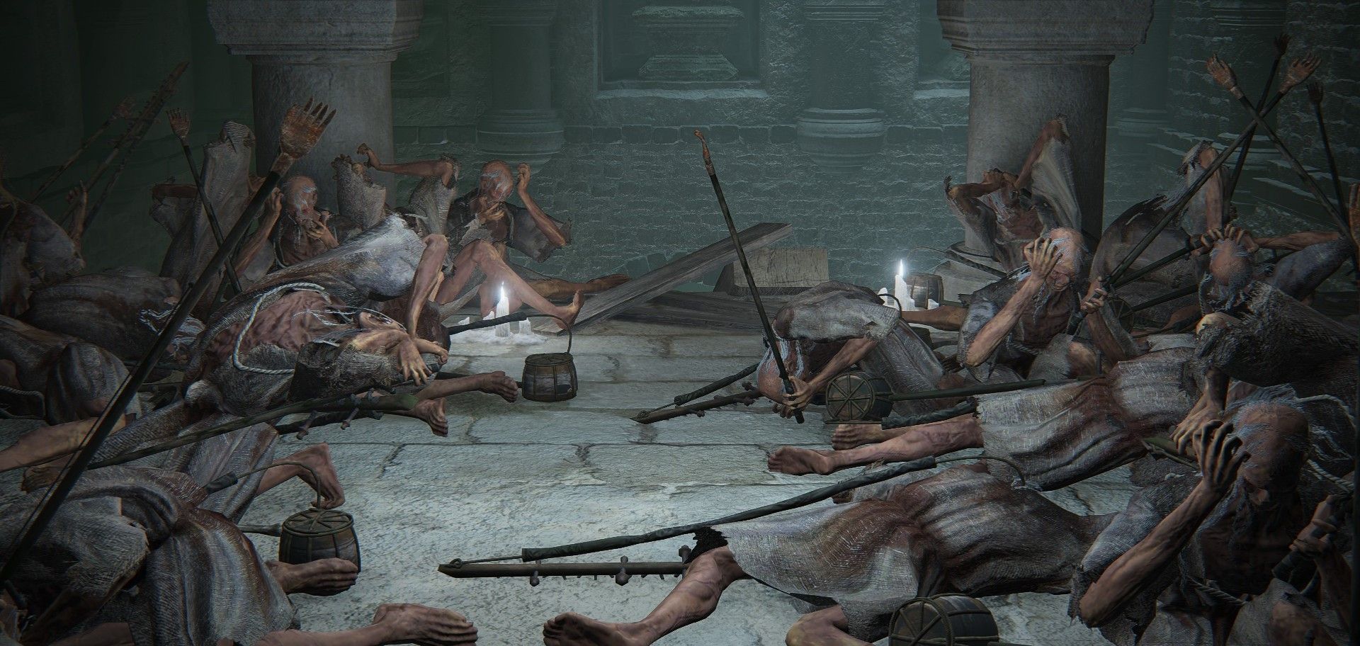 Bodies Of Deceased Merchants Killed By Frenzied Flame Madness