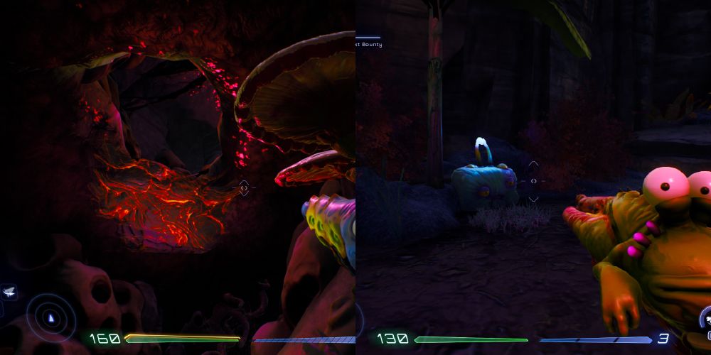 Inside the small cave is a chimney, the area around it glows red indicating the use for a particular Gatlian.