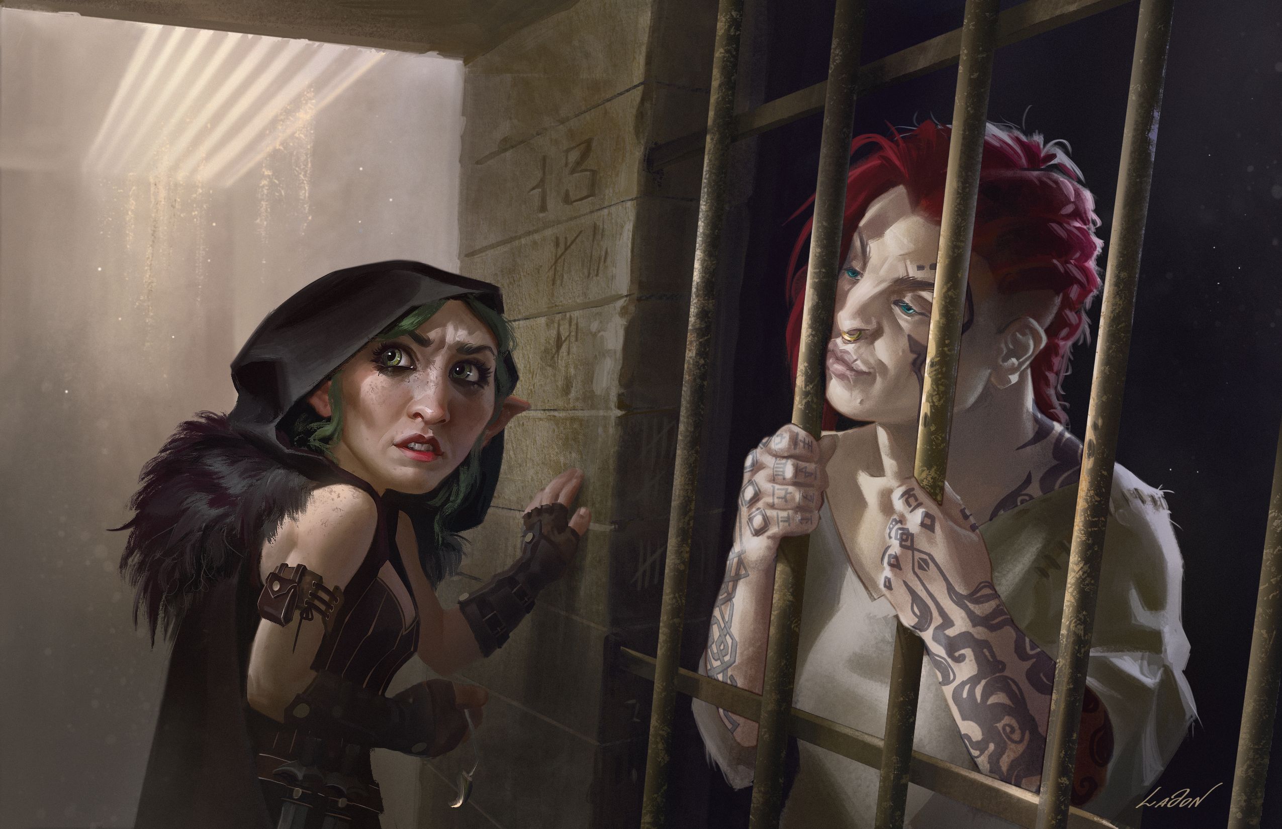 PRISONER HEIST SCENE Art By Katerina Ladon