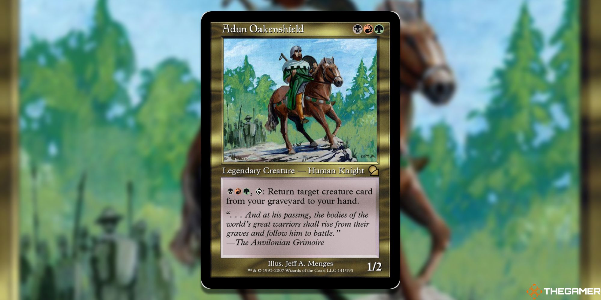 MTG: Adun Oakenshield card