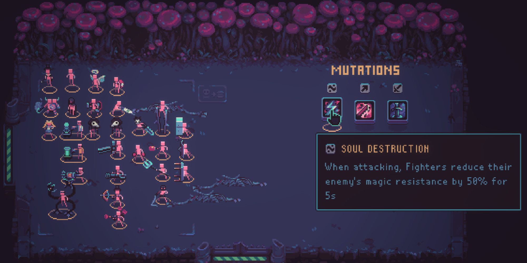 An example of the Soul Destruction mutation in Despot's Game
