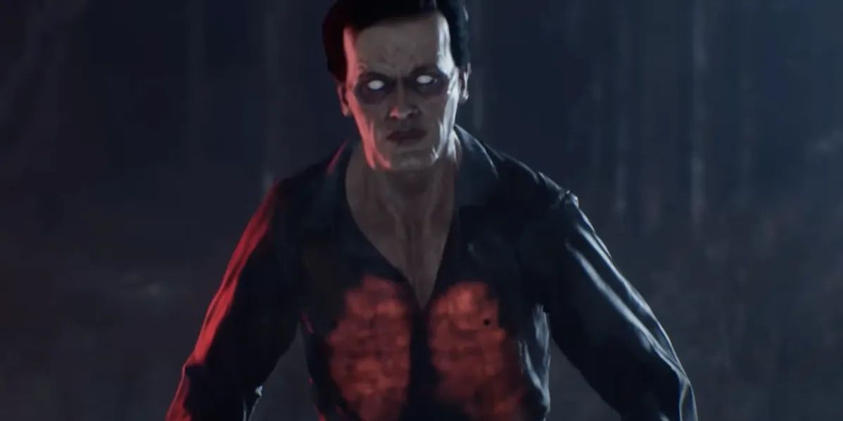 Ash possessed by a deadite in Evil Dead The Game