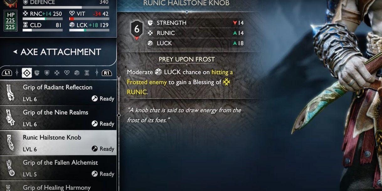Attachments - Runic Hailstone Knob