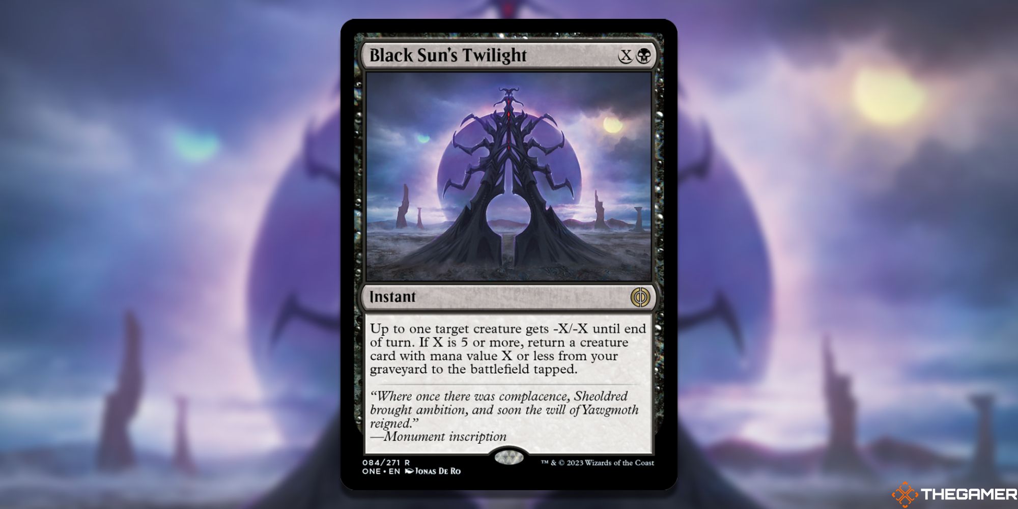 The card Black Sun's Twilight from Magic: The Gathering.