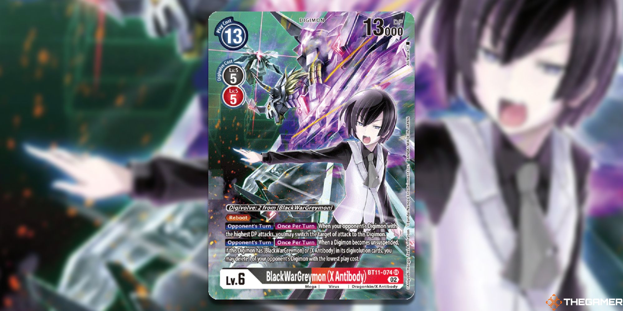 blackwargreymon (x antibody) full card bt11 dimensional phase digimon card game