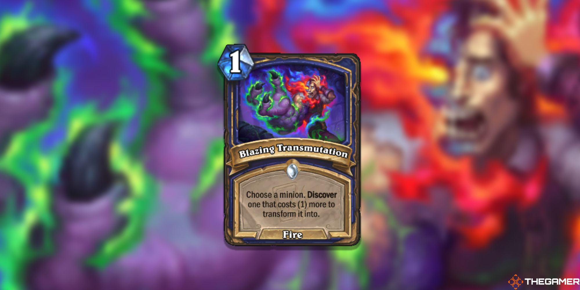 Blazing Transmutation Hearthstone Card