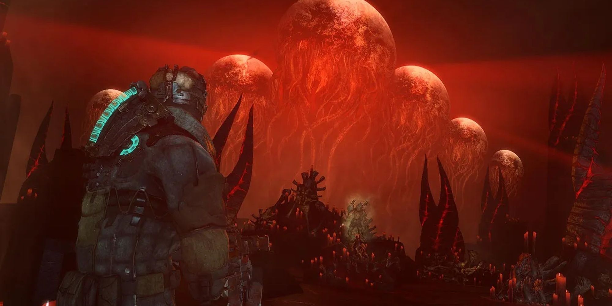 Dead Space 3: Brother Moons Orbiting Above Isaac In A Hallucination 