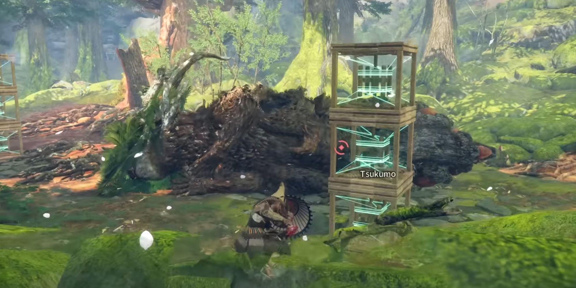 Using crates in combat to reach the top of an enemy.