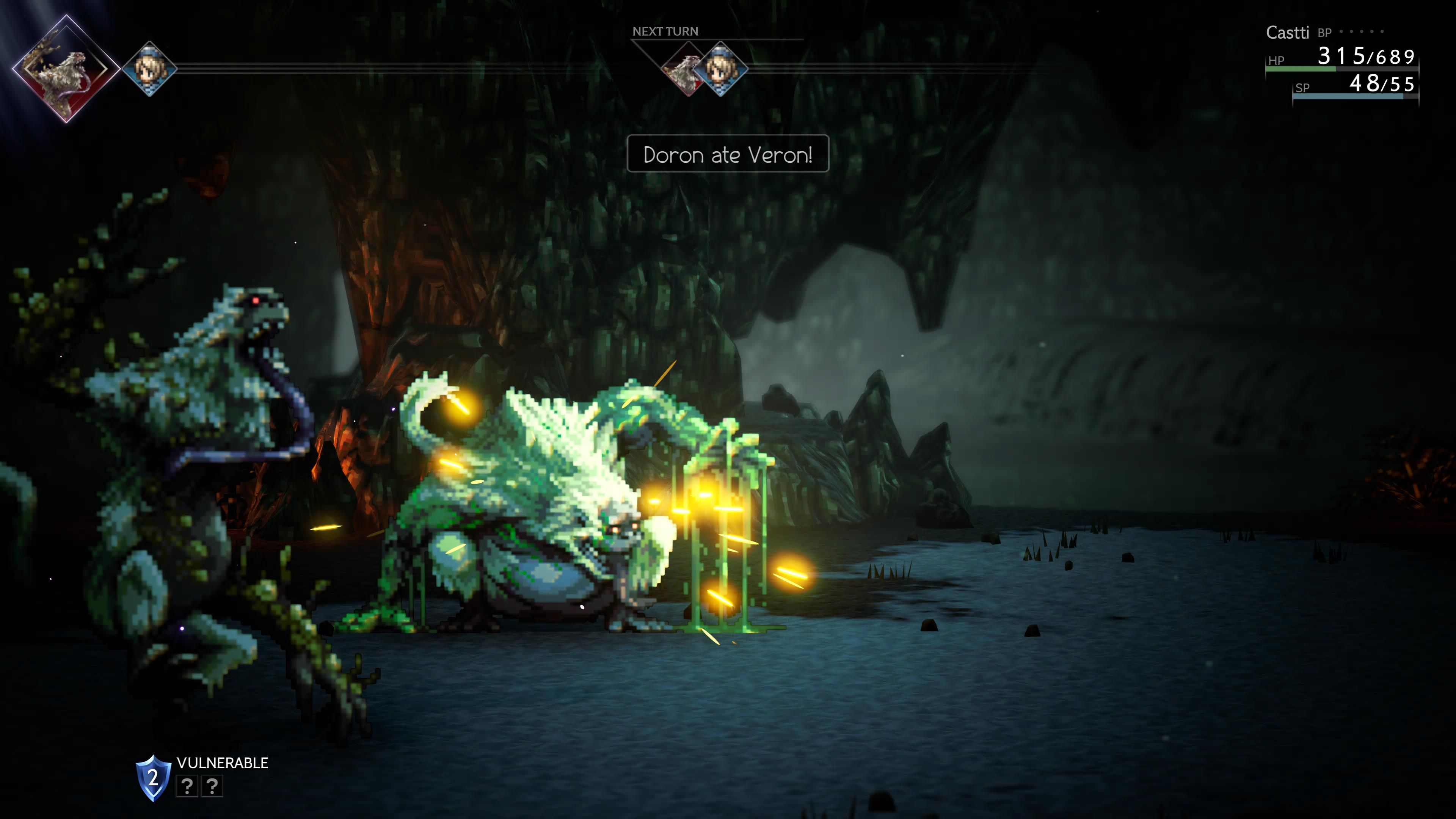 Castti Octopath Traveler 2 Doron Eats Veron