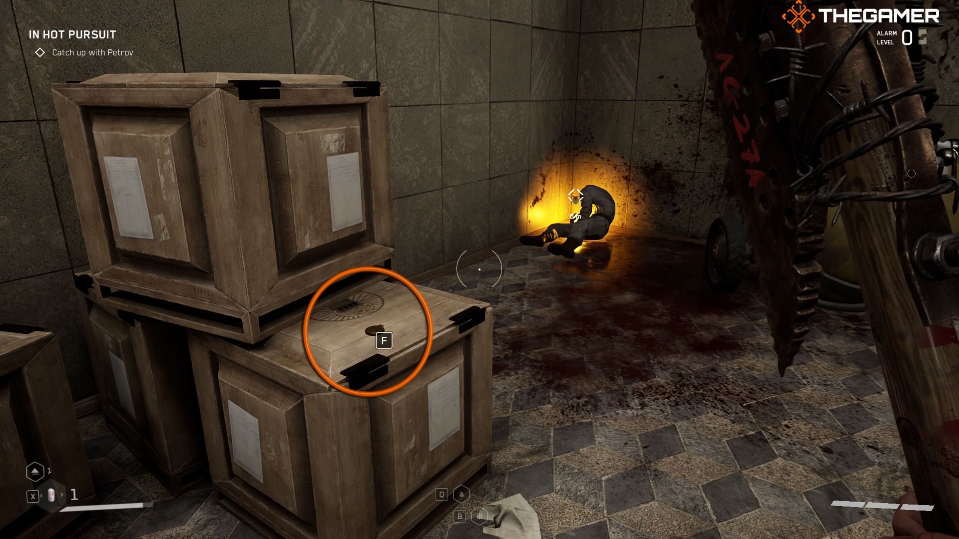 Chirper Number on a crate thats part of a stack of crates