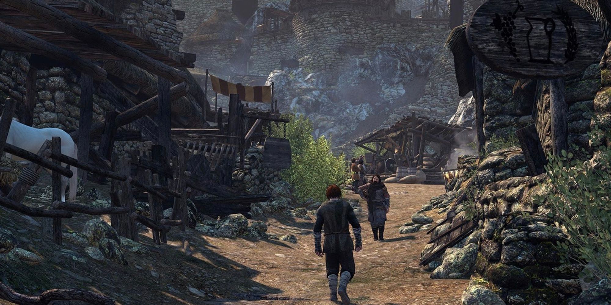 citizen inside a castle village in mount and blade 2