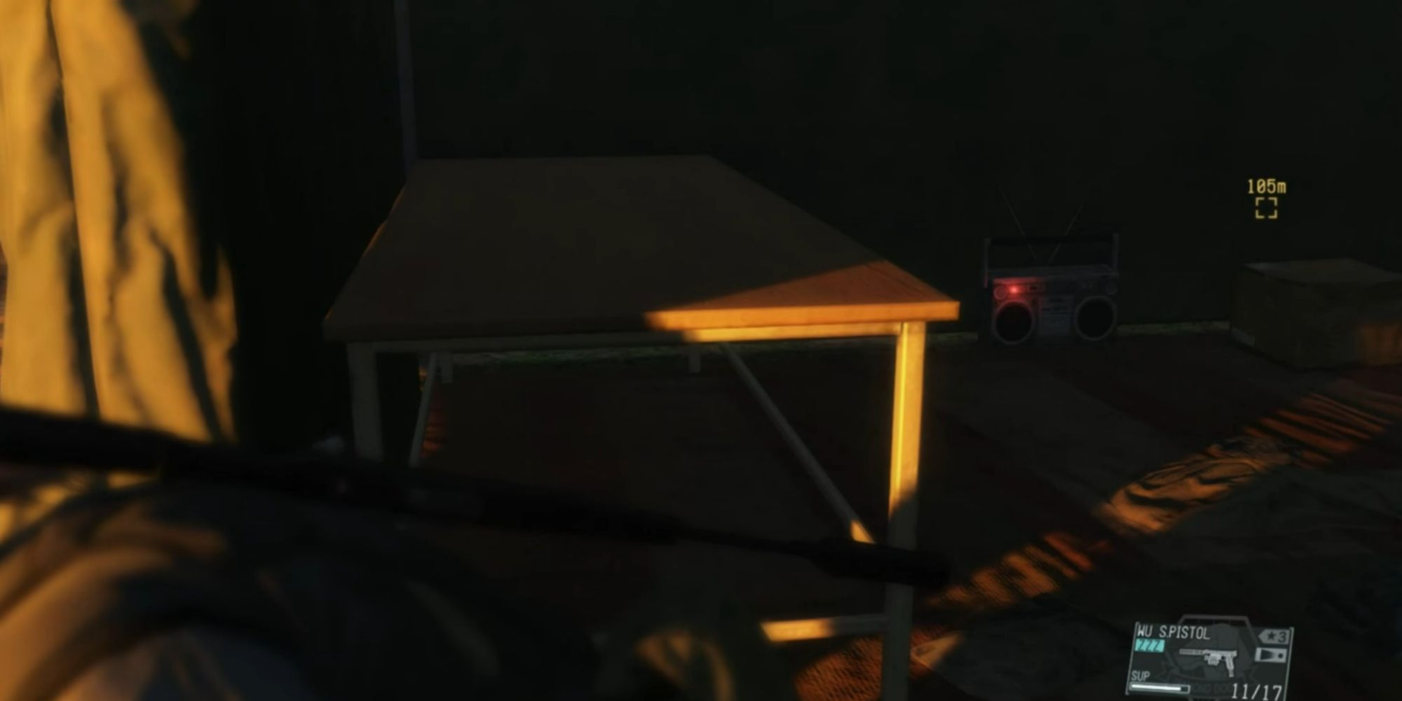 PT Reference in Metal Gear Solid 5 The Phantom Pain - Snake In A Tent With A Radio