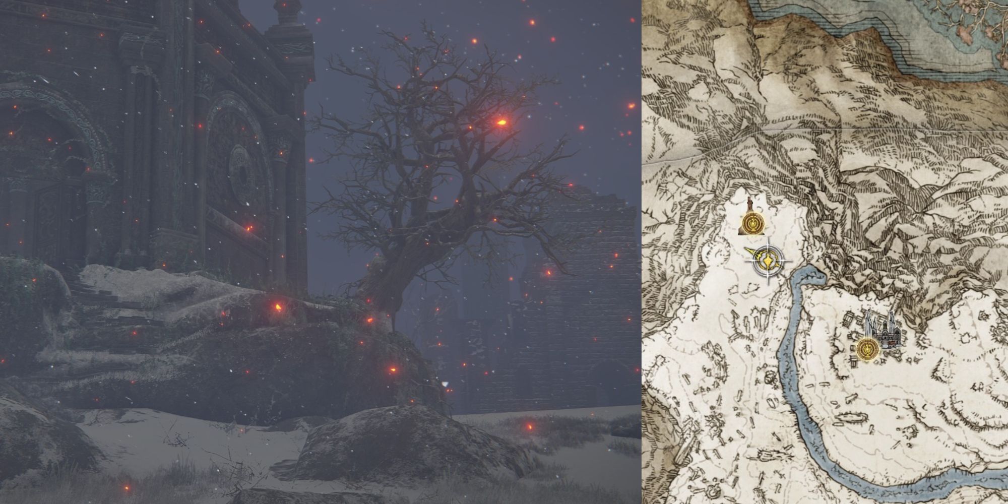Walking Mausoleum Map and In Game Apostate Derelict