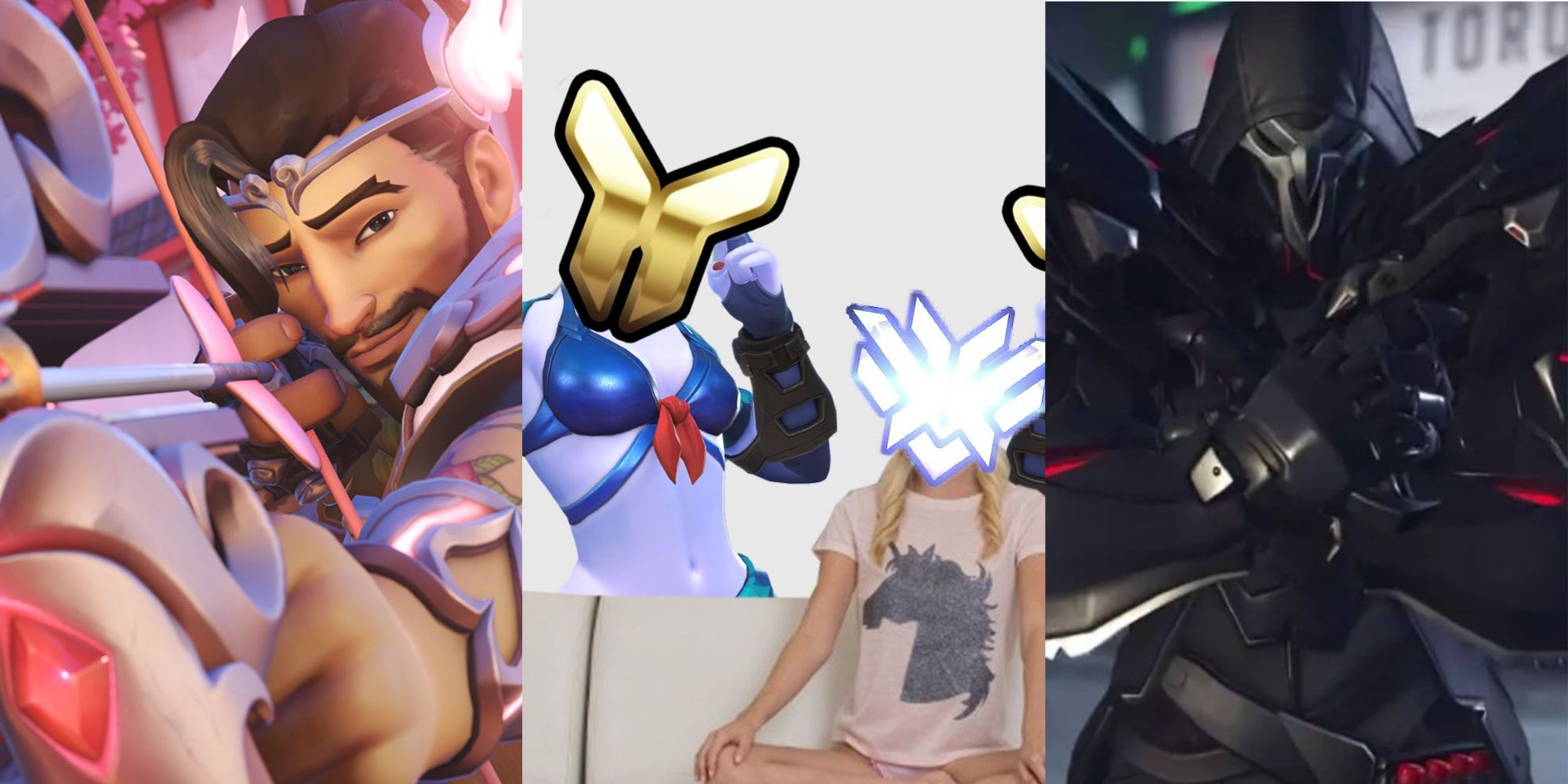 Overwatch : Hanzo, Top 500 versus Gold, Reaper 