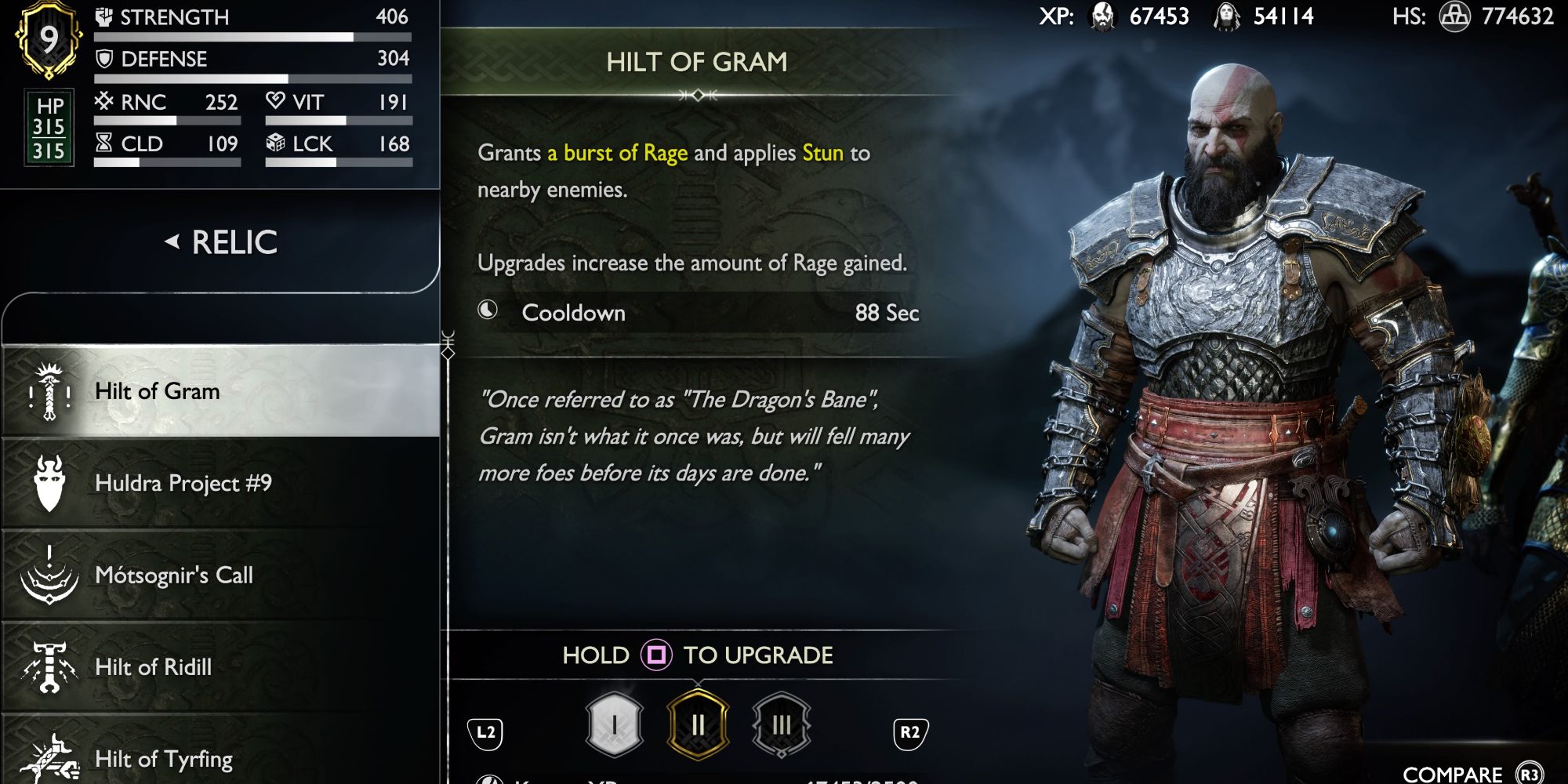 Image showing information on Hilt of Gram. 