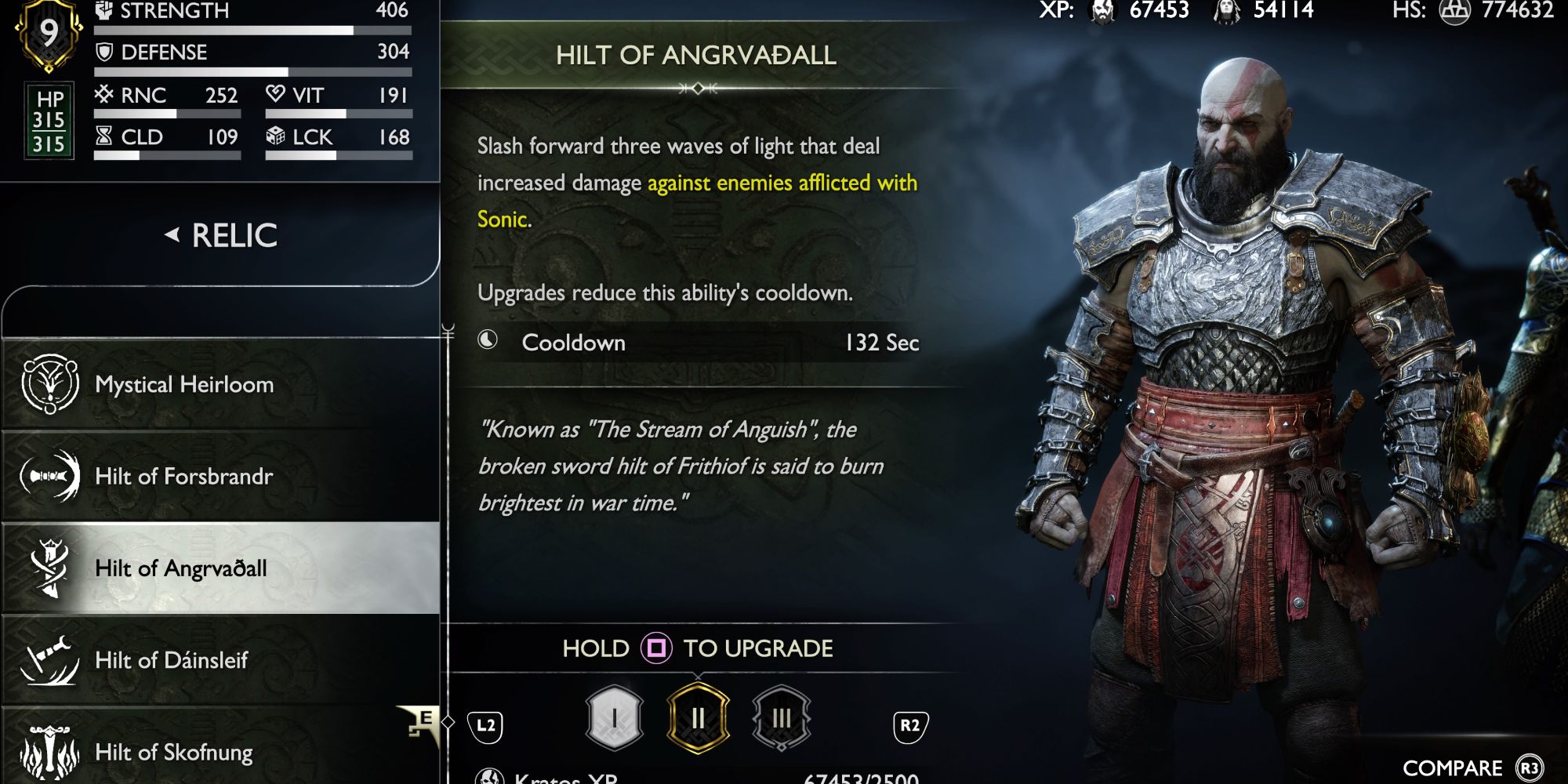 Image showing information on Hilt of Angrvadall.
