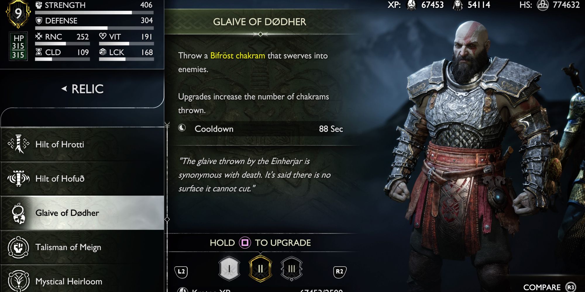 Image showing information on Glaive of Dodher.