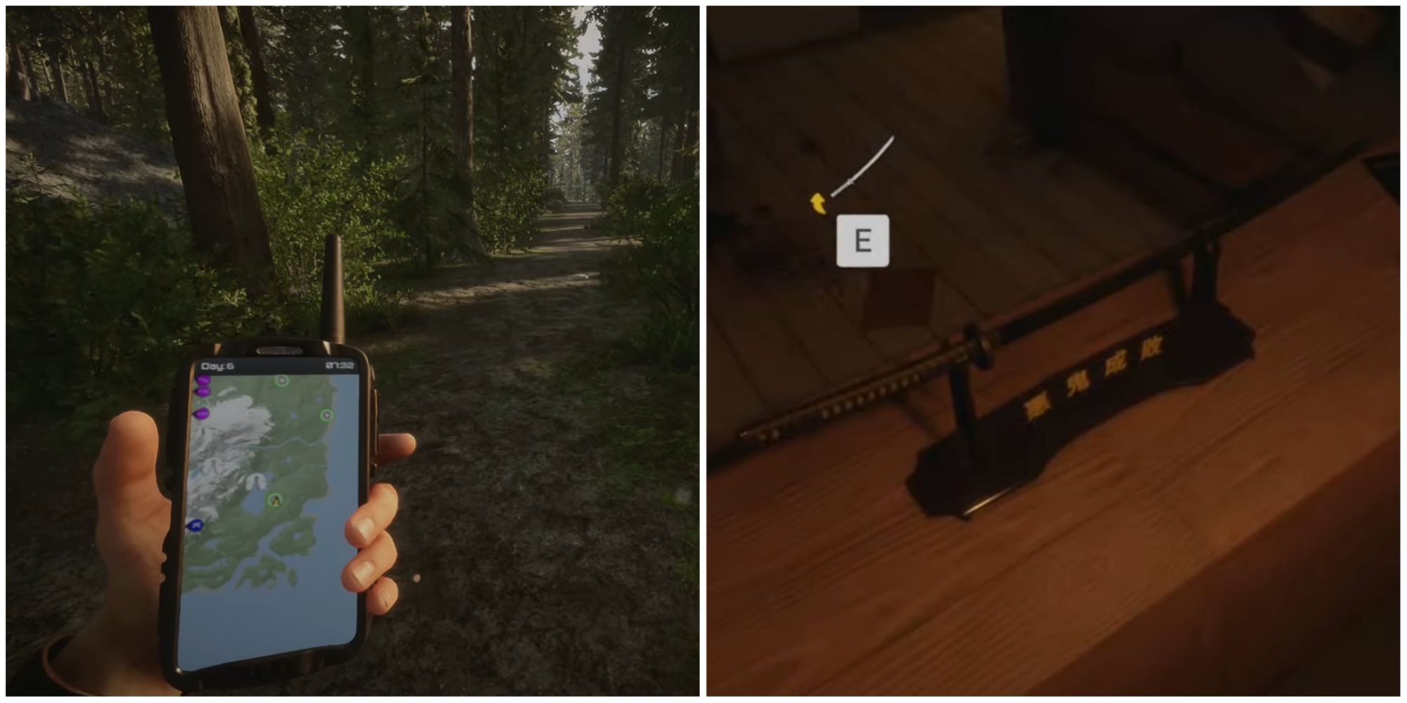 Katana map and katana weapon